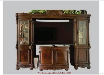 Centro de Entretenimiento de Madera para TV / Multimueble