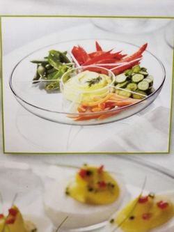 Anchor Hocking Presence 3-Piece Glass Serving Platter – Deviled Egg & Veggie Inserts