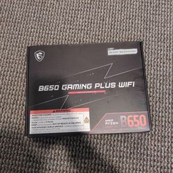 NEVER OPENED- MSI B650 Gaming Plus Wifi Motherboard