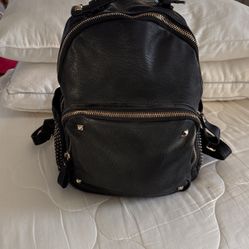 MMS BLACK STUDDED BACKPACK
