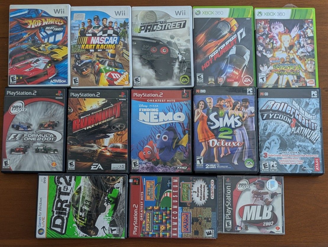 Xbox 360, Wii, PlayStation, PS2, PC Video Games