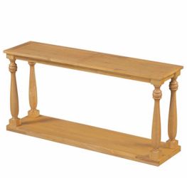 Vintage Wood Grain Console Table