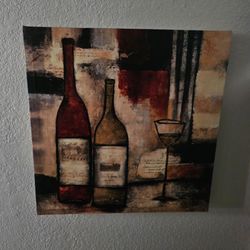 Wine Bottles Canvas Wall Art