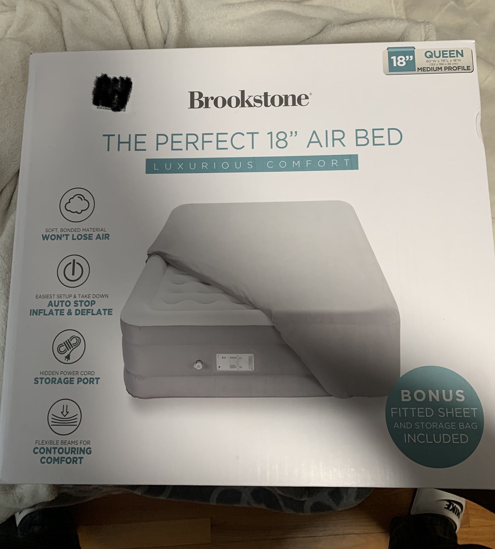 Brookstone Perfect Air Bed - Queen Size