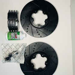 Dynamic Friction Front Brake Kit 1(contact info removed)-00 + (contact info removed)0L/R + DOT 3 Fluid