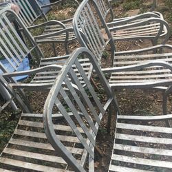 Chairs Marked EMU MADE IN ITALY.     SOUTH AUSTIN.   $15 Each.   Ten Available.    