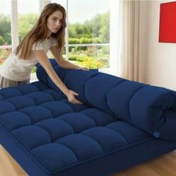 New Twin Size Japanese Floor Mattress Futon Mattress, Sofa Bed Futon Roll Up, Portable Foldable 