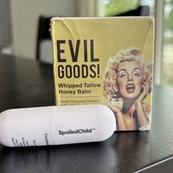 Evil Goods Whipped Tallow Honey Balm and SpoiledChild Tinted Lip Balm
