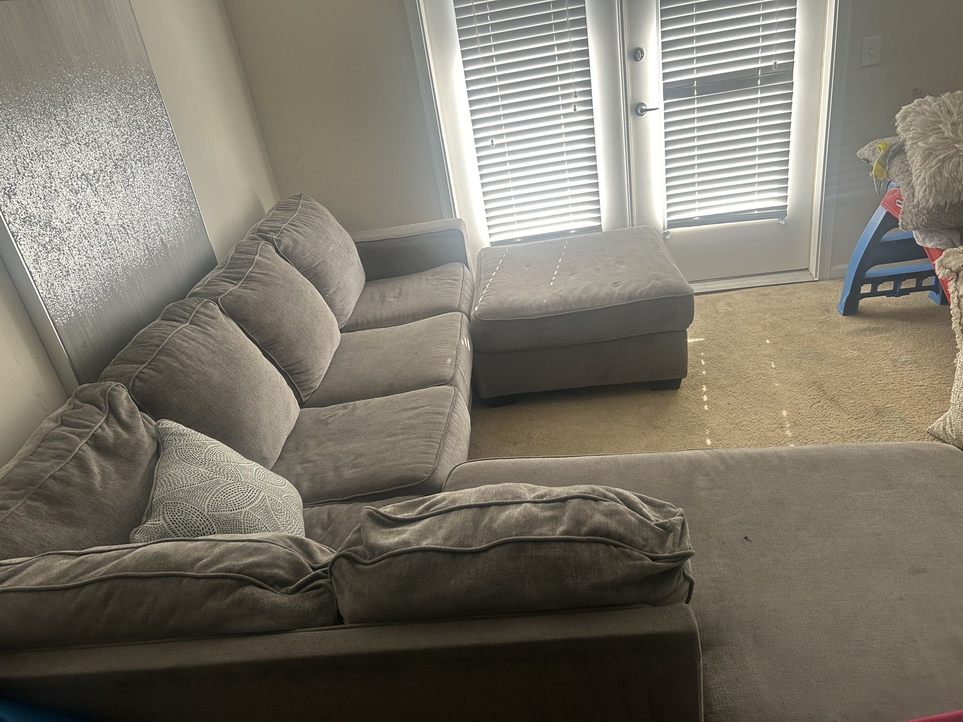 Gray 3 Piece Sectional