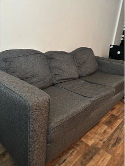 Grey couch + loveseat