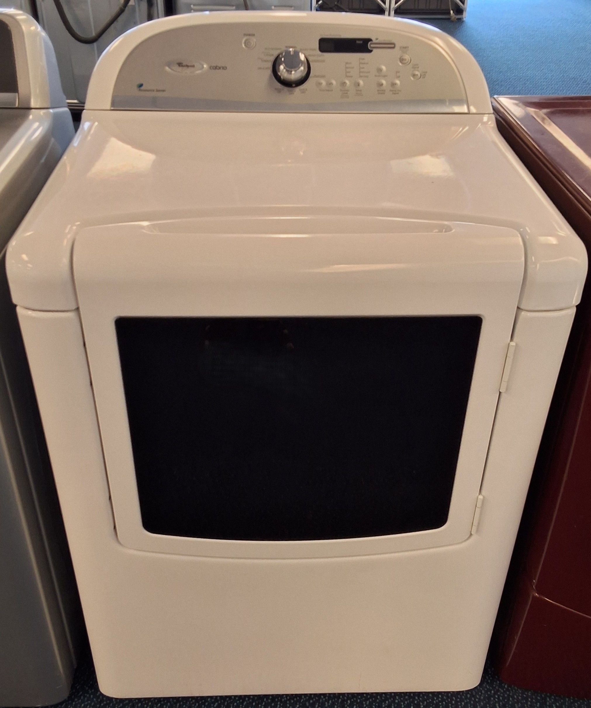 White Whirlpool Cabrio Modern Style Electric Dryer (6-0073)