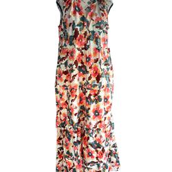 Sonoma Goods For Life Women’s Medium Tiered Maxi Dress • Limited Edition Floral