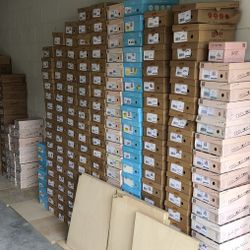 Shoes, sandals and boots... 250 pairs. We are selling all garage shoes and boots!!!