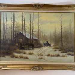 Oil on canvas by C. Devlin