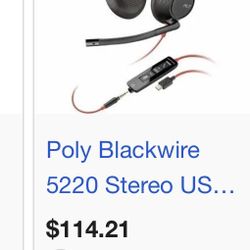 POLY Blackwire headset 