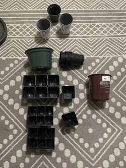 Plastic nursery pots