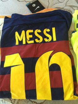 Kids Barcelona Messi Jersey