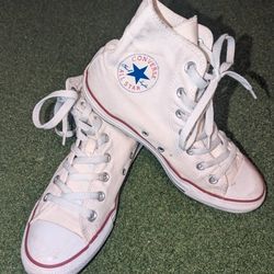 White Converse Chuck Taylor All Star Canvas High-top Sneakers USW 8 | USM 6