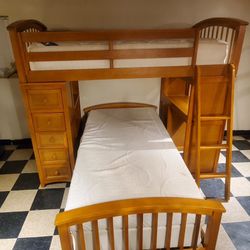 All In One Solid Wood bunk Beds
