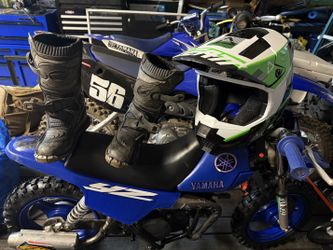 2001 PW50 with boots and helmet!