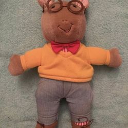 Vintage Playskool Arthur Talking 16in Plush Doll Toy Marc Brown PBS 1996