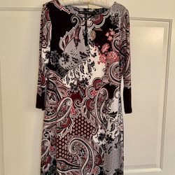 WHBM Dress, Size Medium, 3/4 Sleeves, Perfect Condition