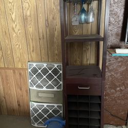 2 Matching Wine Cabinets 