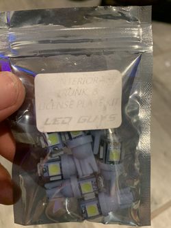 G37 license plate lights