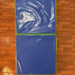 Blue and Green Gymnastics Wedge Mat