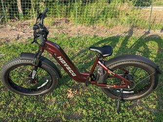 Fat tire 26” red cruiser ebike 
