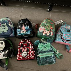 DISNEY PARKS LOUNGEFLY BACKPACKS NWT 2 FOR $100