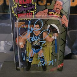 WWE WCW Major Bendies Chavo Guerrero Jr. Autographed Figure 