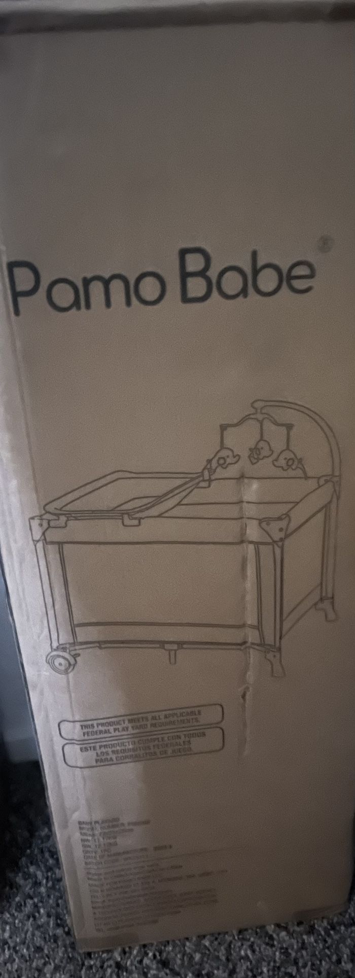 Brand New Pamo Babe Playard With Changing Table