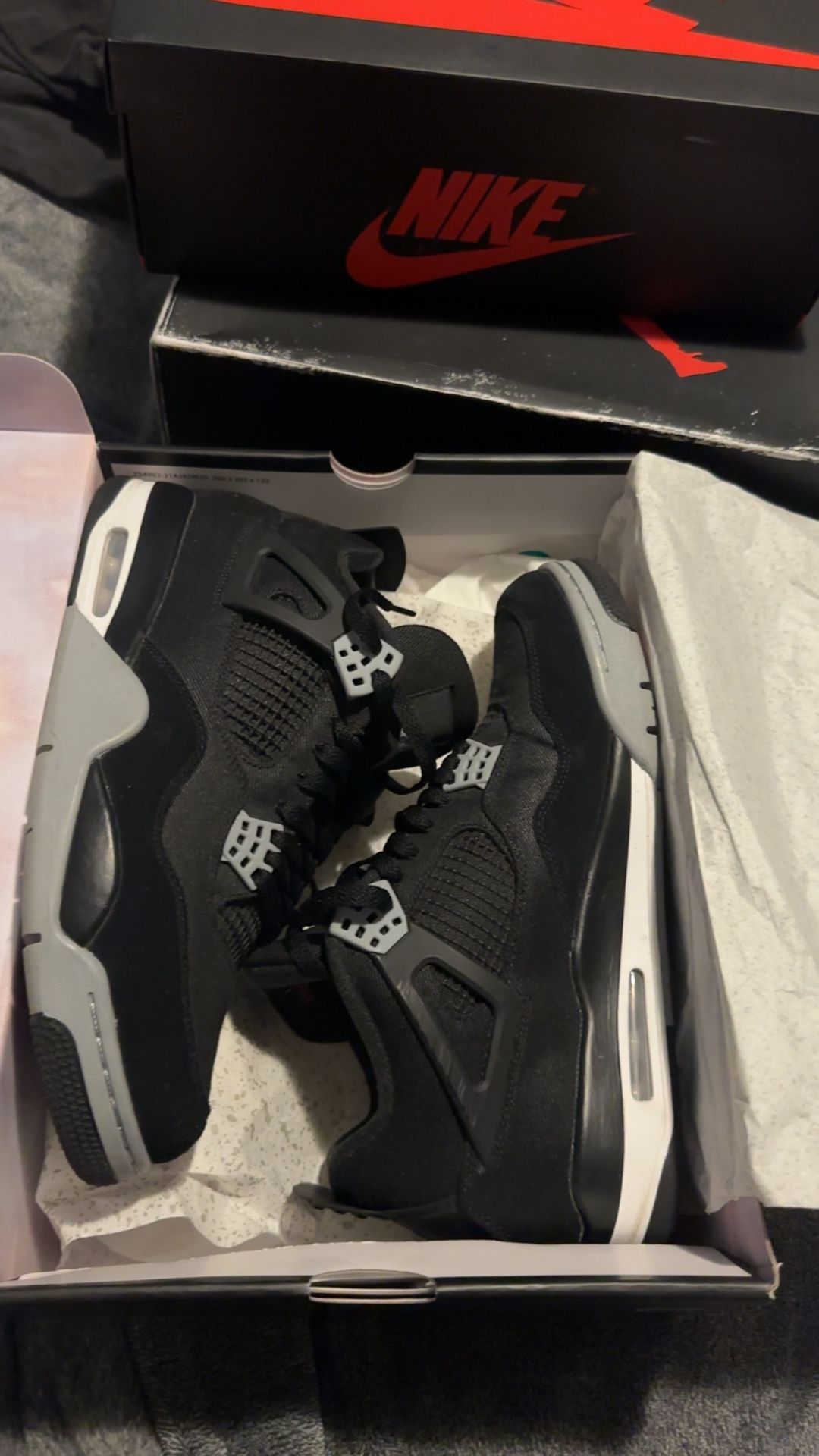Air Jordan 4 Retro SE Black canvas