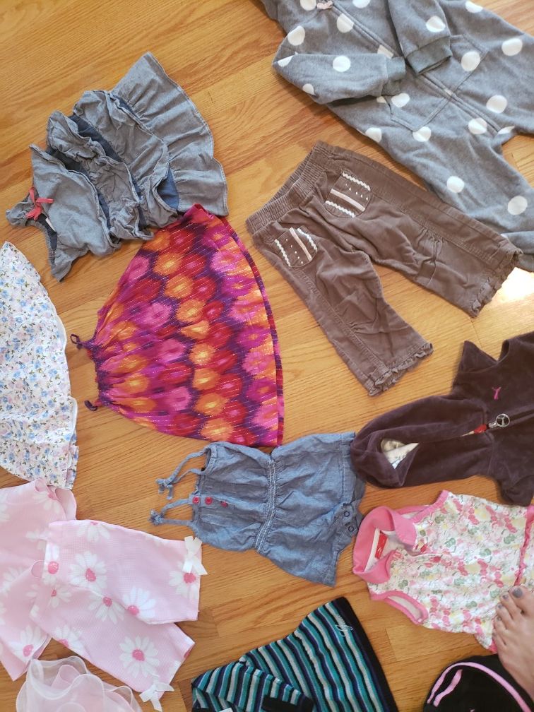 100 or so items included - 12-18 month girls clothing