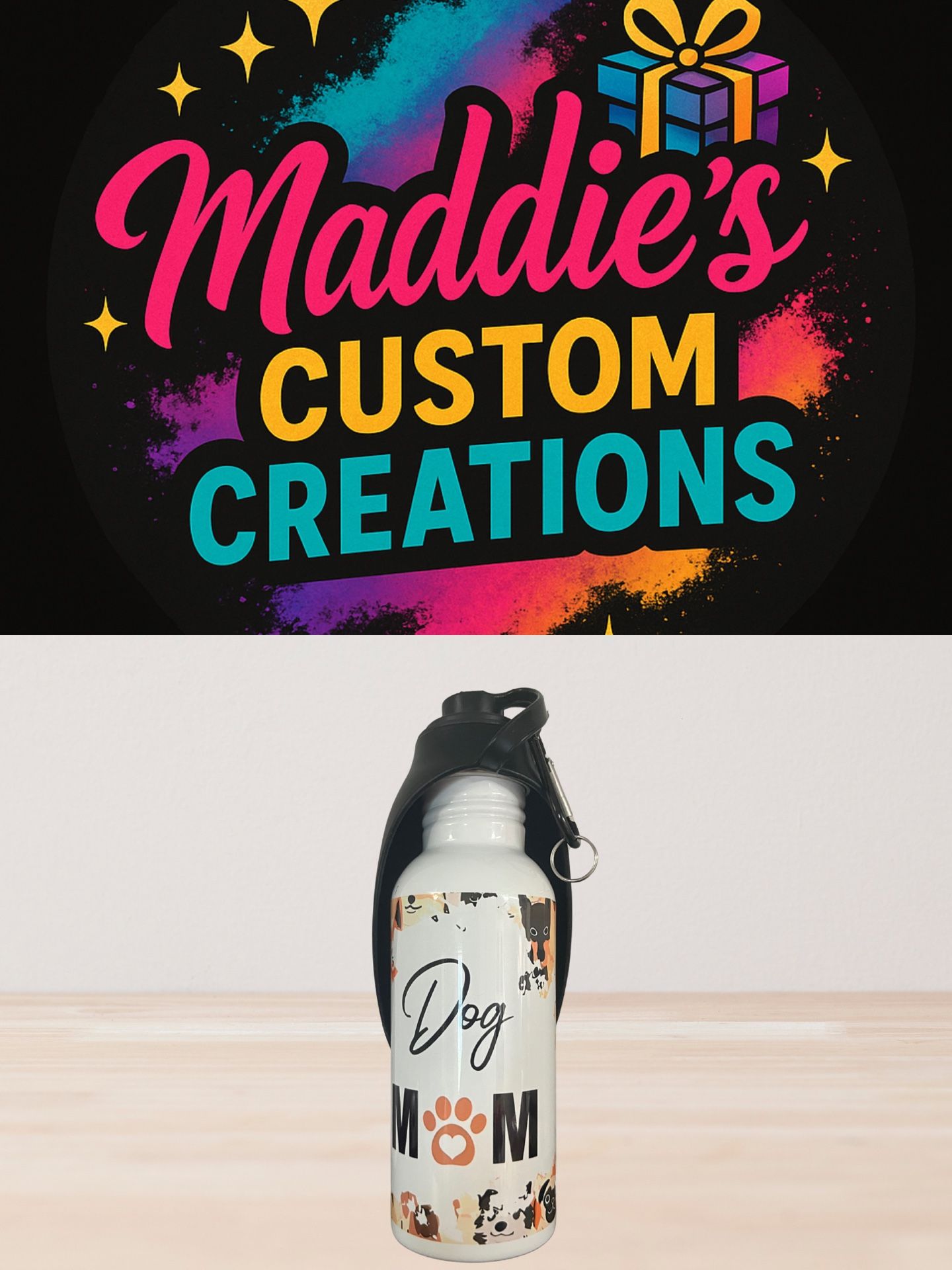 20oz Dog Water Bottles - Premade