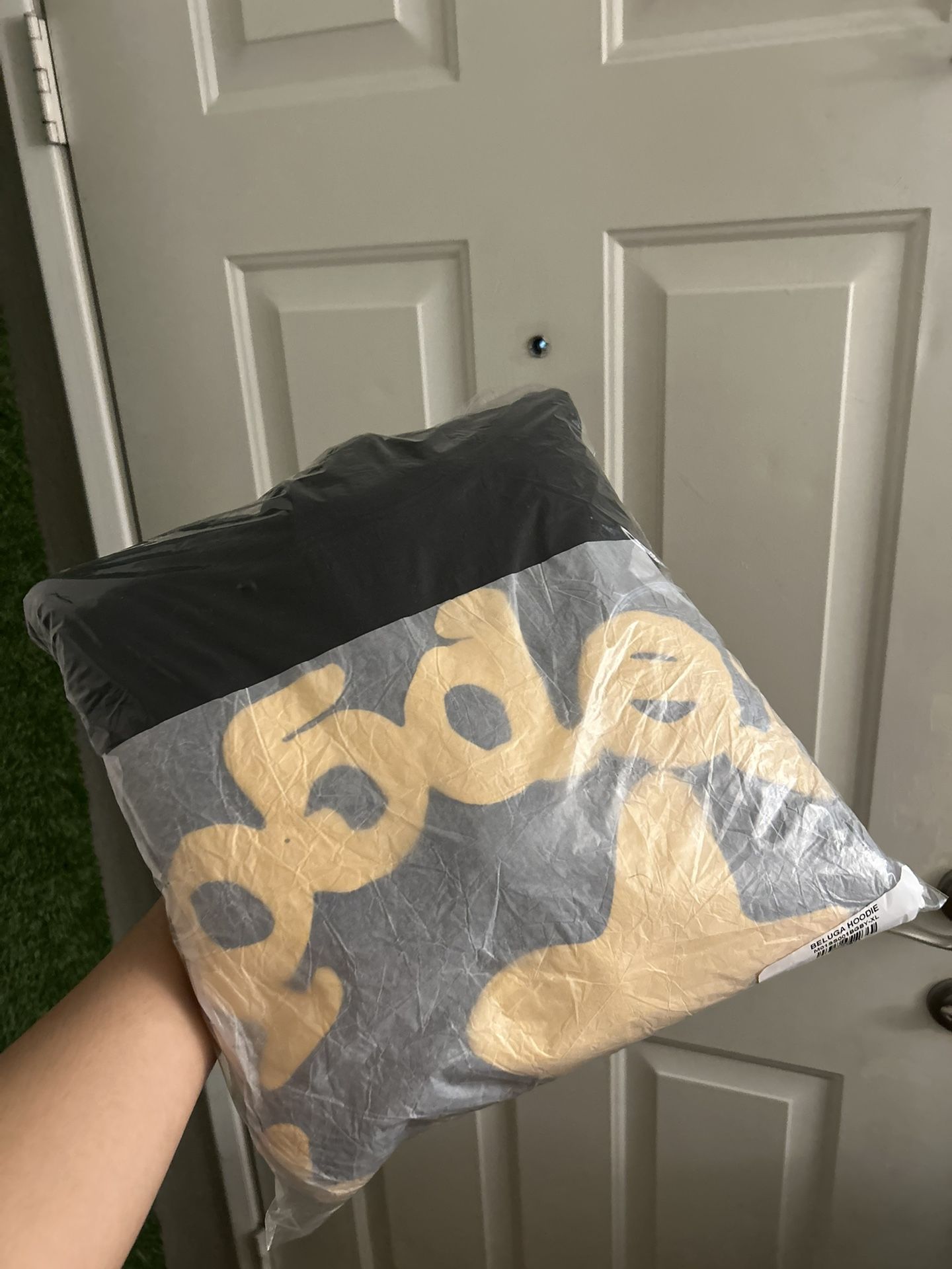 Black & yellow SP3DER Hoodie XL