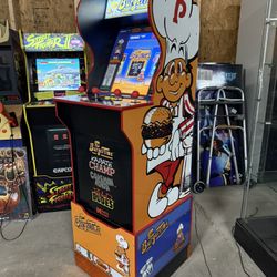 Very Rare Arcade 1Up BurgerTime, Karate Champ, Caveman Ninja, & Bad Dudes - Delivery Available!