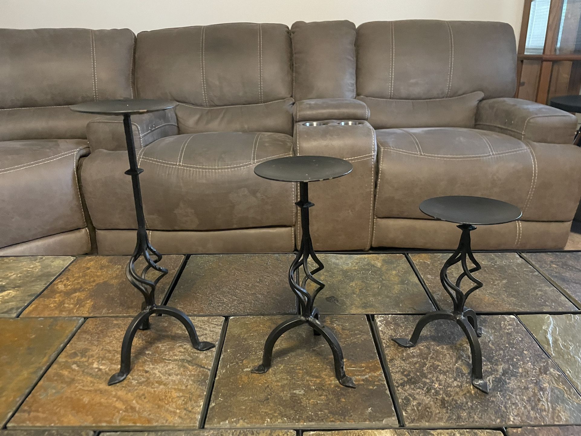 Set of 3 Pillar Candle Holders