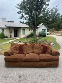 Brown sofa