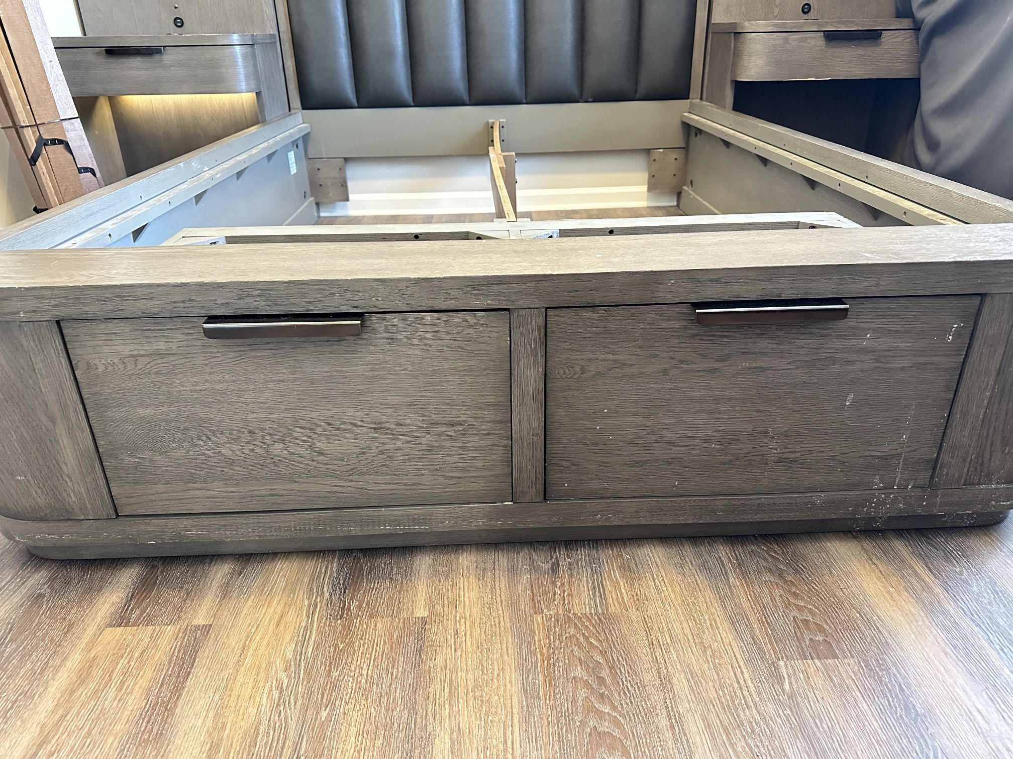 Bed Frame With Side Tables