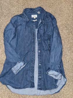 Denim Button Up Shirt - Women’s size L