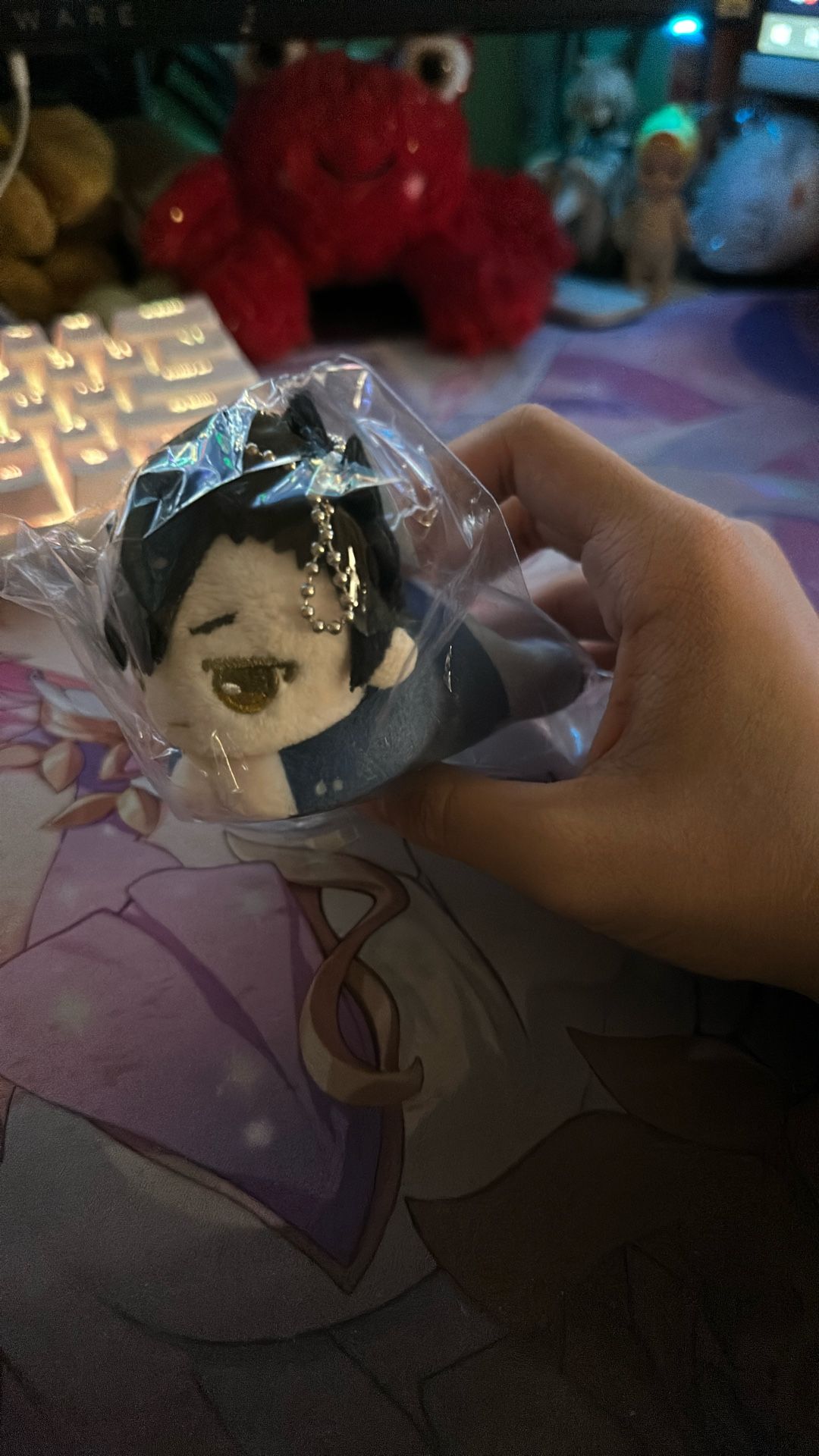 anime plushie keychain