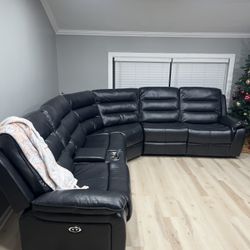 Power Reclining Sectional In Stock For Fast Delivery 