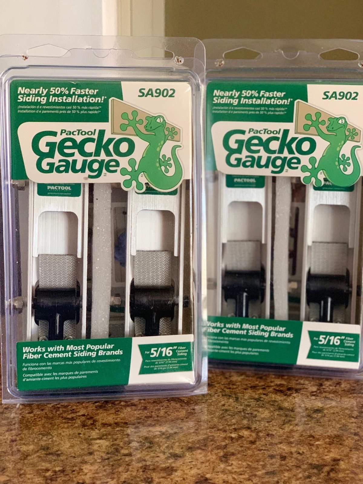 2 Gecko gauges (chalanes para siding