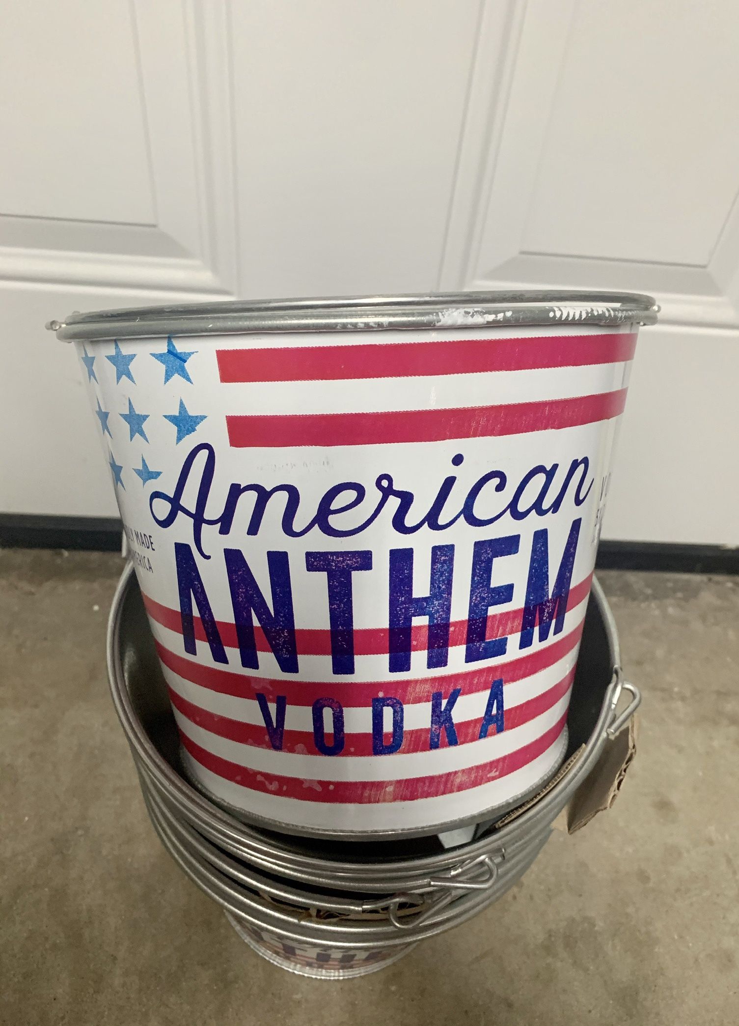 American Anthem Vodka beer buckets 