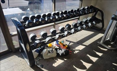 Dumbbells 5lbs - 40lbs With Matrix Tier 2 Dumbbell Rack Gym Equipment Weights