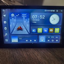 Double Din Car Stereo, 9 Inch Touchscreen Radio Built-in Wireless Carplay/Android Auto/ GPS/ Bluetooth/ FM/ AUX/ SWC/Backup Camera