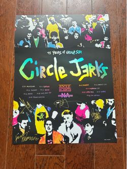 Signed Circle Jerks Group Sex poster