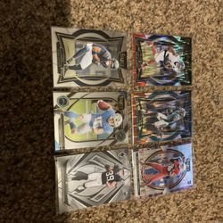 6 Rookie 2024 Star Receiver Football Cards With Malik Nabers & Brian Thomas Shock Prizm SPs, Bowers, Odunze, McConkey, Harrison 
